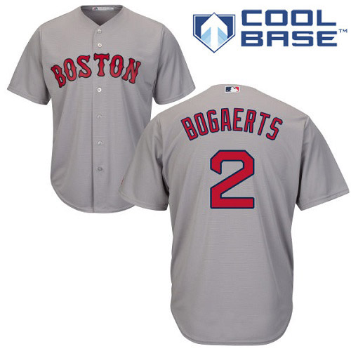 Red Sox #2 Xander Bogaerts Grey Cool Base Stitched Youth MLB Jersey